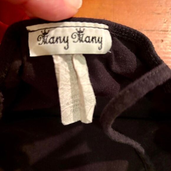 Women's Vintage Black and Floral Bodysuit - Picture 4 of 4